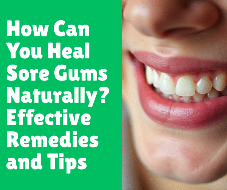 How Can You Heal Sore Gums Naturally?  Effective Remedies and Tips