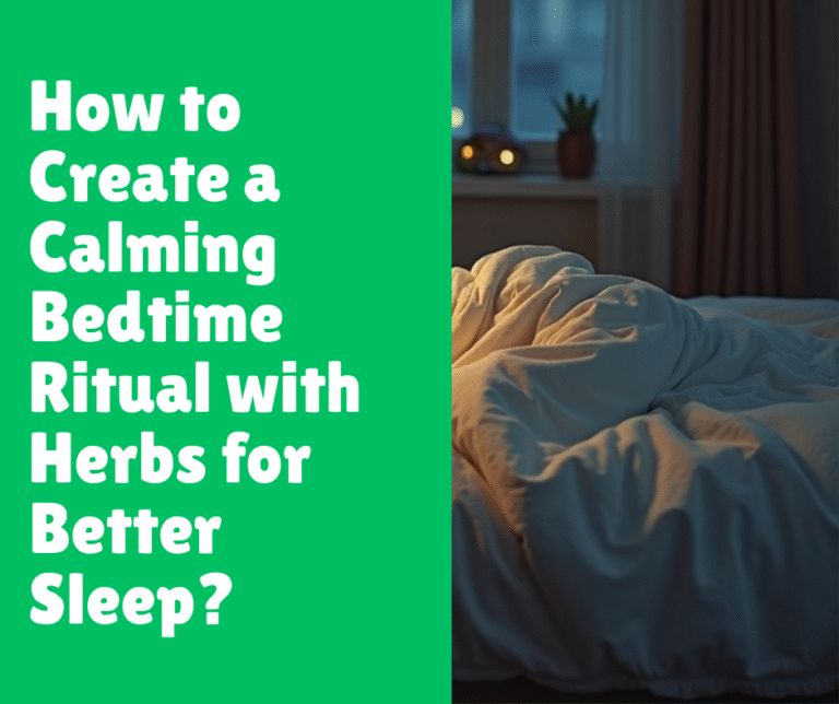 How to Create a Calming Bedtime Ritual with Herbs for Better Sleep?
