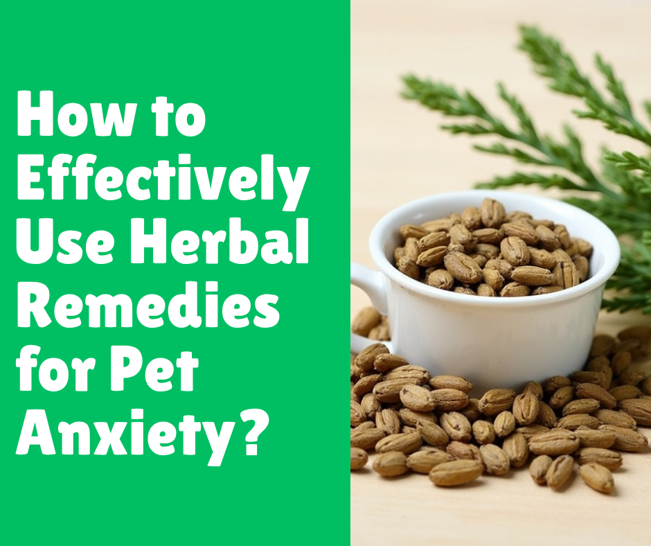 How to Effectively Use Herbal Remedies for Pet Anxiety